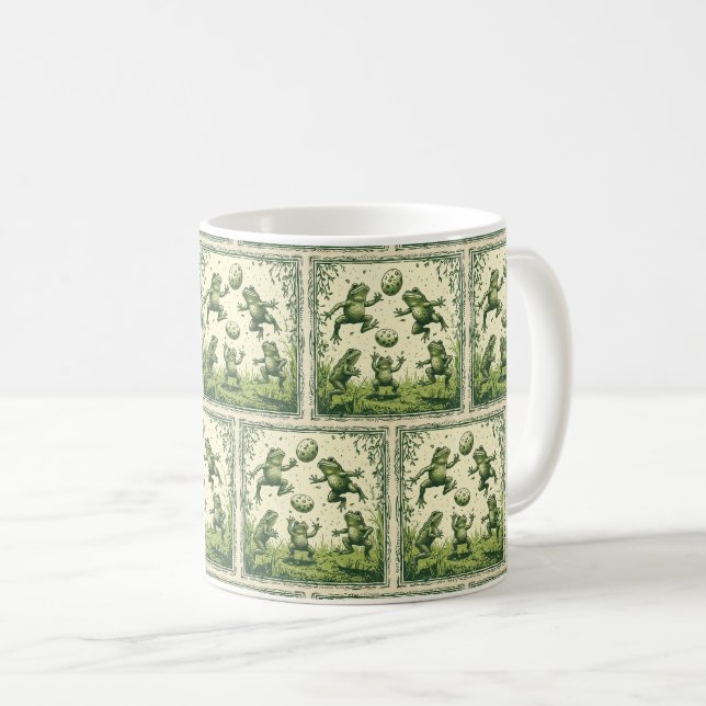Mug Grenouilles en jeu : Pâques Amphibiens délices 🌟  (Devant droit)