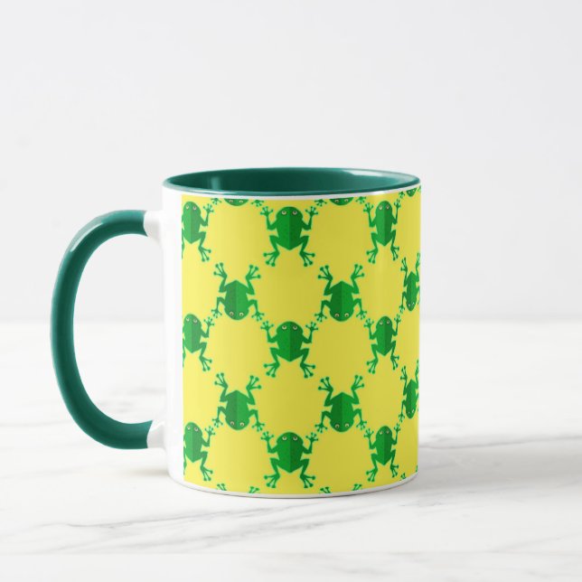 Mug Grenouilles mignonnes de bande dessinée (Gauche)