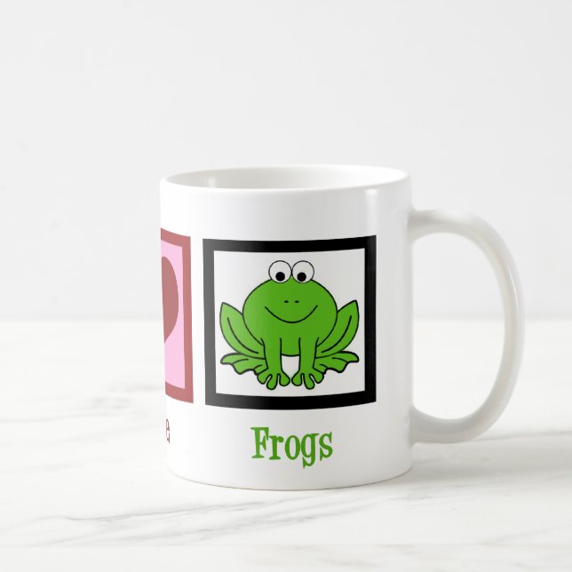 Mug Grenouilles Peace Love (Droite)