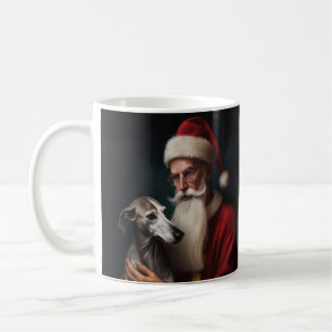 Mug Greyhound avec Noël Festif du Père Noël