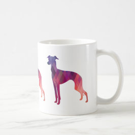Mug Greyhound Geo Pattern Silhouette
