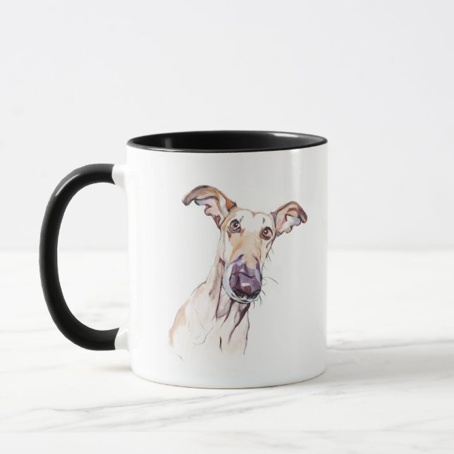 Mug Greyhound –  Mug à café pour maman de chien (Gauche)