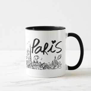 Mug Griffonnage de ville de Paris