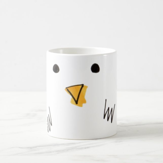 Mug Griffonnage dolby de poulet mignon (Centre)