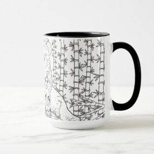 Mug Griffonnage en bambou de panda