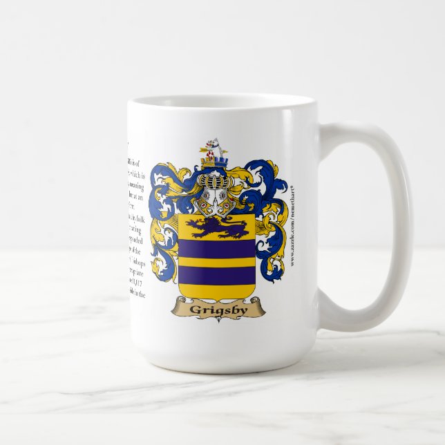Mug Grigsby, l'origine, la signification et la crête (Droite)