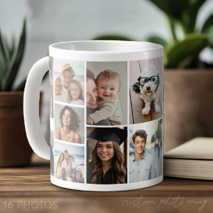 Mug Grille de collage photo 16 - Grille blanche minima