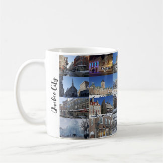 Mug Grille de collage photo 24 blanc Voyage personnali
