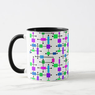 Mug Grille de couleurs cool