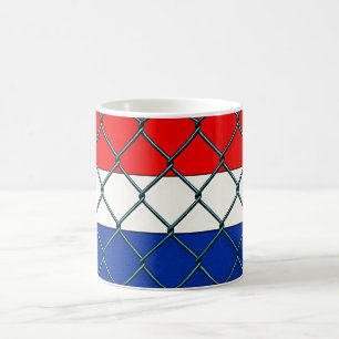 Mug Grille de protection du drapeau des Pays-Bas
