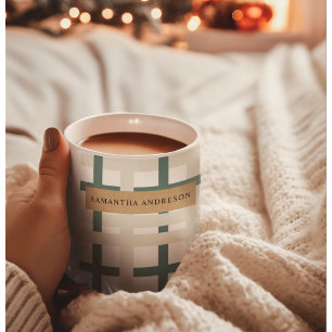 Mug Grille Montauk moderne Vert & Beige