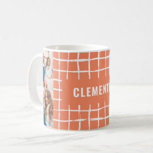 Mug grille orange 4 photo moderne minimaliste simple
