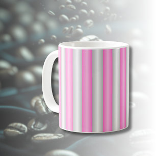 Mug Grilles roses néon modernes avec effet 3D