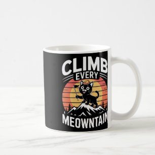 Mug Grimpez Chaque Meowntain Drôle De Chat D'escalade