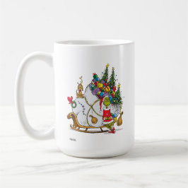 Mug Grinch classique | Grinch & Max avec Sleigh
