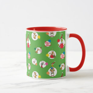 Mug Grinch   Motif de points de Noël