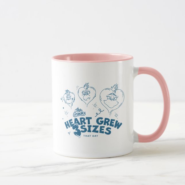Mug Grinch's Heart Grew 3 Tailles (Droite)
