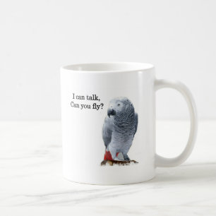 Mug Gris africain que je peux parler, pouvez-vous