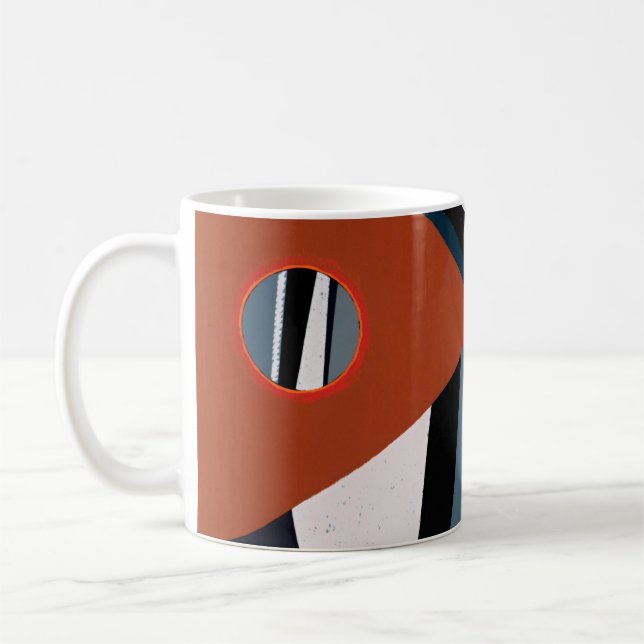 Mug Gris de Kandinsky Peinture Abstraite Art moderne (Gauche)