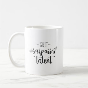 Mug Grit vs Talent - Succès immense Gym Motivation