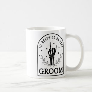 Mug Groom Bride squelette gothique Halloween Fiançaill