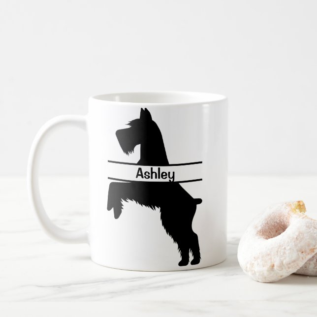 Mug Groomer pour animaux Schnauzer personnalisé (Avec donut)