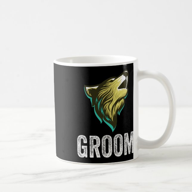 Mug Grooms Wolf Bachelor Mariage Groomsmen Team Party (Droite)