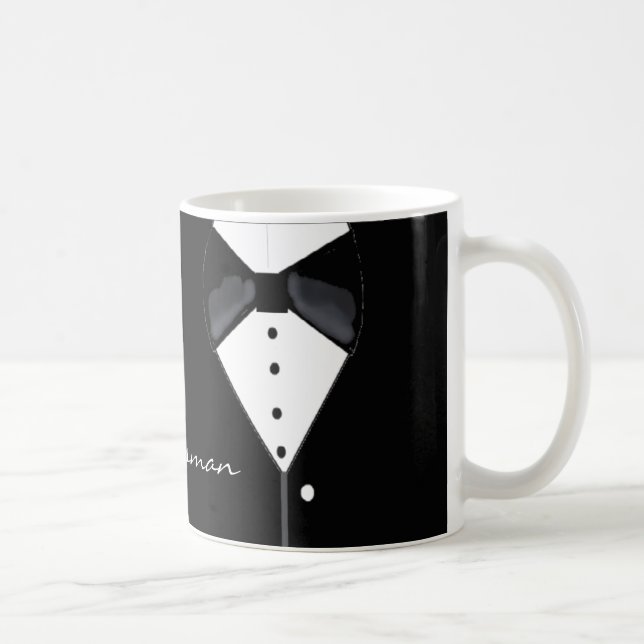 Mug Groomsman Tuxedo Design (Droite)