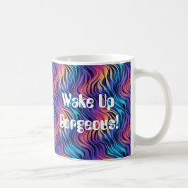 Mug Groovy 90s Multicolor Boho Style  