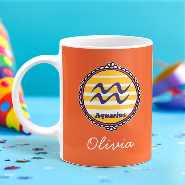 Mug Groovy Aquarius Custom (Créateur téléchargé)