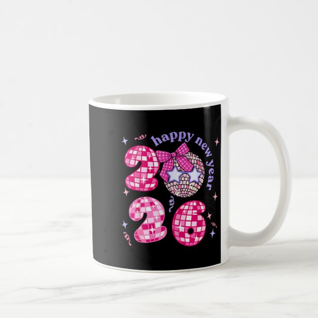 Mug Groovy Happy New Year Party 2026 Girls Kids Toddle (Droite)