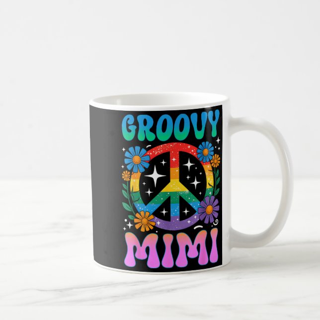 Mug Groovy Mimi Floral Hipe Funny Mother's Day Mom Wom (Droite)