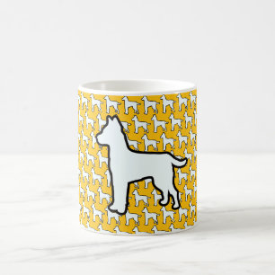 Mug Gros Chien Blanc Jaune