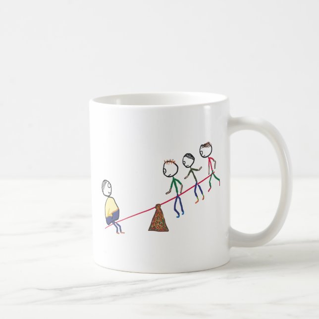 Mug Gros Gars Sur Seesaw (Droite)
