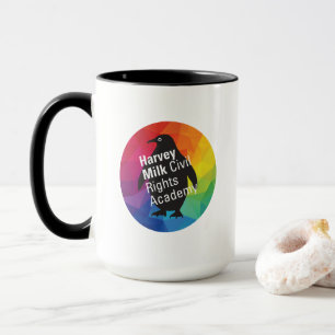 Mug Gros pingouin arc-en-ciel