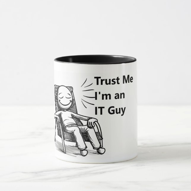 Mug Gros plan pour un informaticien (Centre)