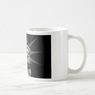 Mug Gros plan Statue blanche noire de la Liberté New Y
