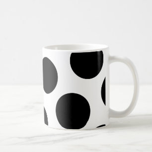 Mug Gros points noirs diagonaux