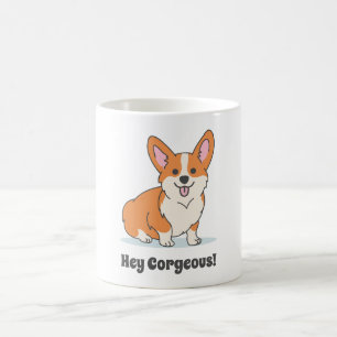Mug Grosse chienne de Corgi mignons - Hey Corgey