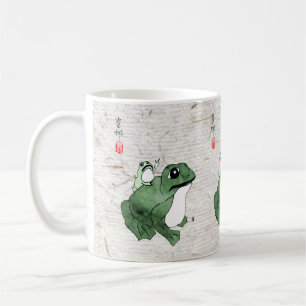 Mug Grosse grenouille Petit crapaud japonais 19e siècl