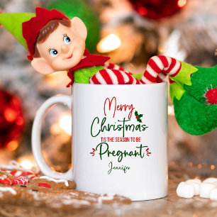 Mug Grossesse drôle Noël