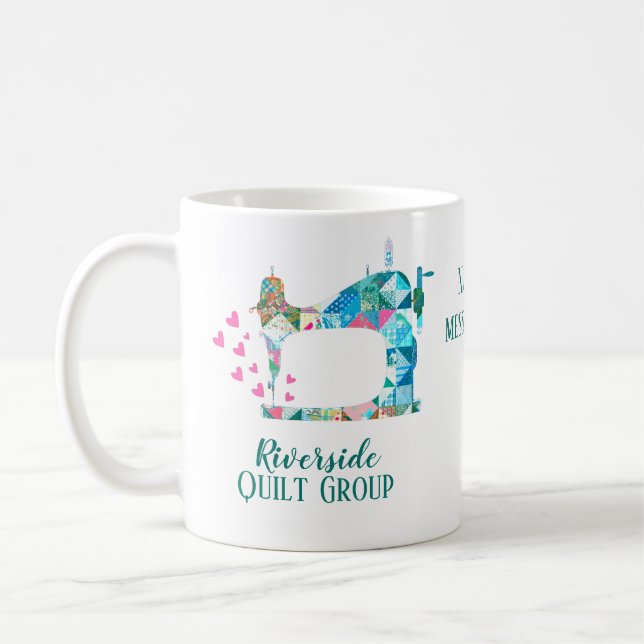 Mug Groupe de courtepointes Club de courtepointe Nom p (Gauche)