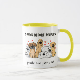Mug Groupe de famille de chiens mignons pour les maman