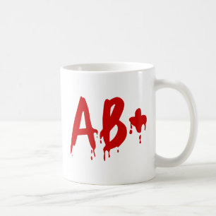 Mug Groupe sanguin AB+ positif #Hôpital de l'horreur