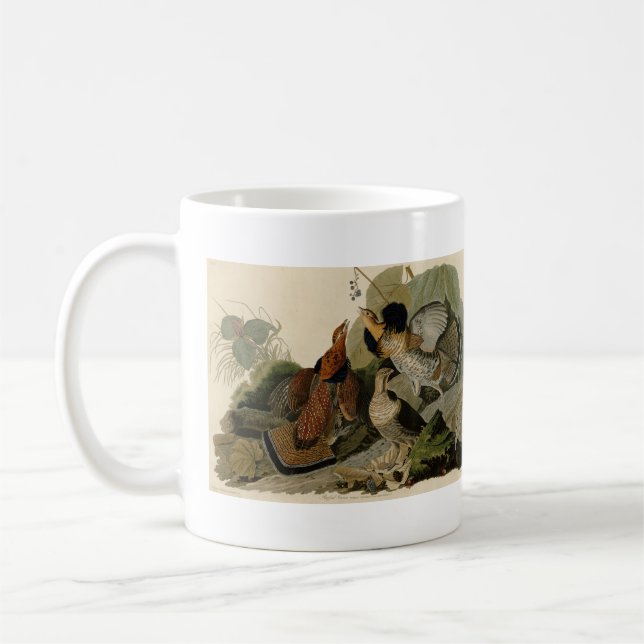 Mug Grouse rouffé - d'Audubon's Birds of America (Gauche)