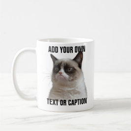 Mug Grumpy Cat Glare - Ajouter votre propre texte