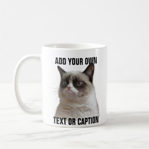 Mug Grumpy Cat Glare - Ajouter votre propre texte