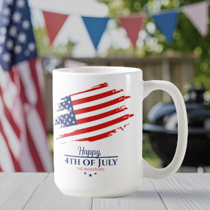 Mug Grunge American Flag Happy 4 juillet ID1104