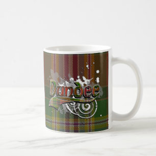 Mug Grunge de tartan de Dundee