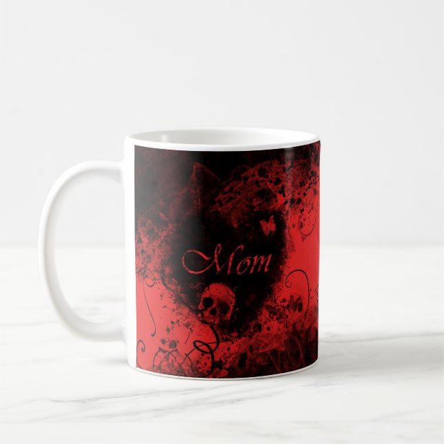 Mug Grungy Goth Heart Maman (Gauche)